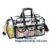 Buy cheap Professional Clear Makeup Cosmetic Bag PVC Carry Bag With 7 Extra Magnet Pockets And Detachable Shoulder Strap from wholesalers