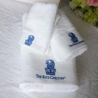 Buy cheap 100% cotton custom embroidered logo white terry hotel bath towel set product