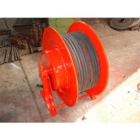 Buy cheap Crane Spring Loaded Cable Reel , Retractable Power Reel Inding Drum Red product
