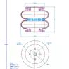 Buy cheap 2B188168 Industrial Air Springs With 4 Screw On One Plate from wholesalers