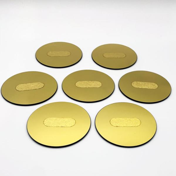 Buy cheap Gold Plated Silicon Dioxide Optical Glass Plate Round Square Quartz Glass Window from wholesalers
