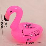 Mini Cute Red Flamingo Floating Inflatable Drink Can Holder Pool Bath Toys Party