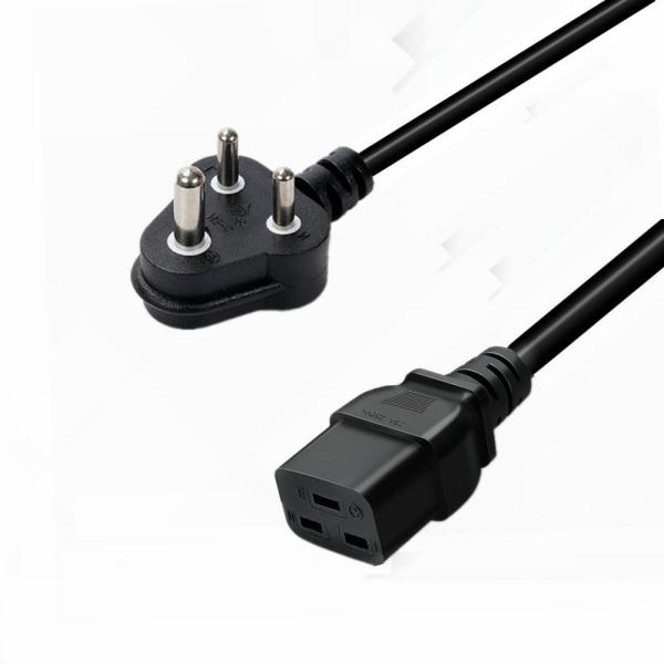 PVC RUBBER Conductor 16A 250V SABS South Africa Power Cord for Consumer