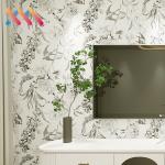 Self Adhesive Waterproof 3D Natural Flower Wallpaper for Easy Installation on