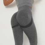 High Waisted Workout Leggings Quick Dry Seamless Yoga Wear Scrunch Butt Leggings