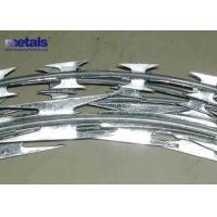 Buy cheap BTO30 Galvanized Concertina Razor Barbed Wire Green PVC Coated product