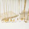Buy cheap Customized Women Necklaces 18k Gold Waterdrop Zircon Heart Necklace Square from wholesalers