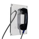 Brushed Stainless Steel Hot Line Handset Telephone Auto Dial Emergency Phone