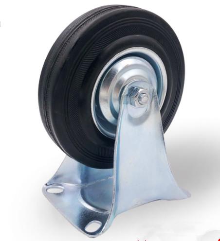 Buy cheap 4 Inch Trolley Wheels Rubber Castors Rigid Wheels For Hardwood Floor from wholesalers