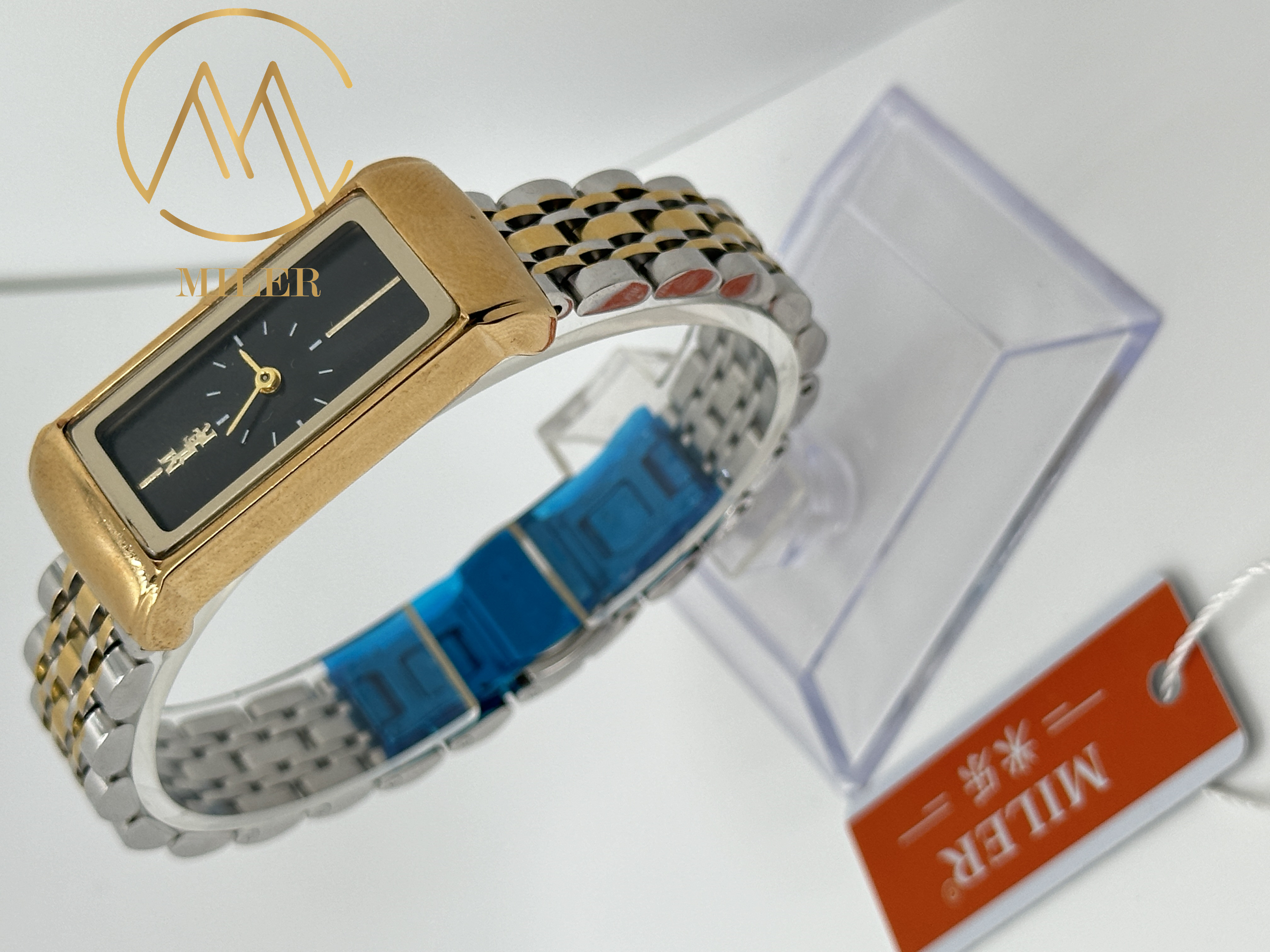 ML-111 Miler Gift Wristband Watch Couple Set Custom Logo Stainless Steel Watch
