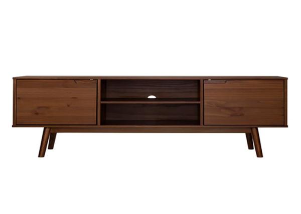 Buy cheap Villa Living Room Wooden TV Stand With Drawers Walnut Color Fancy Luxury from wholesalers