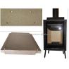 Buy cheap Expanded Vermiculite Yellow Fireplace Thermal Insulation Board for Benefit from wholesalers