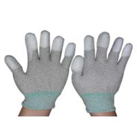 Buy cheap Flexible Esd Clean Room Gloves 20 - 50 G / Pair Knitted Wrist Washable product