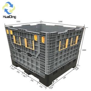 Buy cheap 1210H1000A plastic folding pallet box for sale from wholesalers