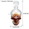 Buy cheap Healthy Lead-free Glass Skull Shape Bottle for Whisky Vodka Spirits 500ml 750ml 1000ml from wholesalers