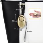 2.39 Ounces Personal Security Alarms Gold Purple Elderly SOS 140db