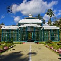 Buy cheap Glass Houses Sunroom Wedding Orangery Galvanized Event Metal Greenhouse Iron product