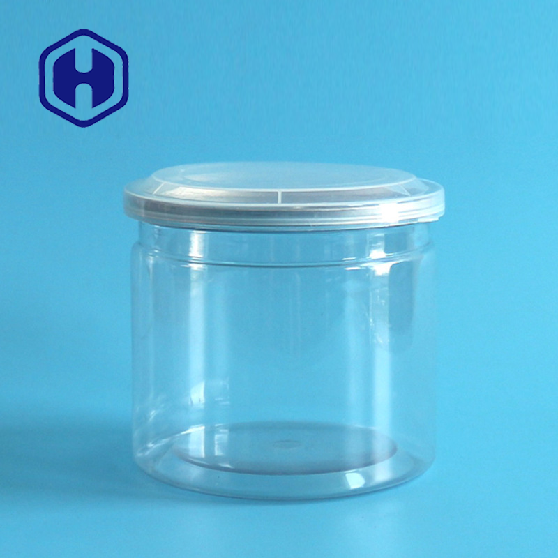 Dried Pork Beef Jerky Clear Plastic Cans Leak Proof 540ml 99mm