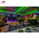 Modern Waterproof Outdoor Motorized louvered Aluminium Pergola With Sliding
