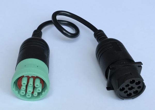 Buy cheap Green Deutsch 9 Pin J1939 Female to Type 1 J1939 Male CAN Bus Cable from wholesalers