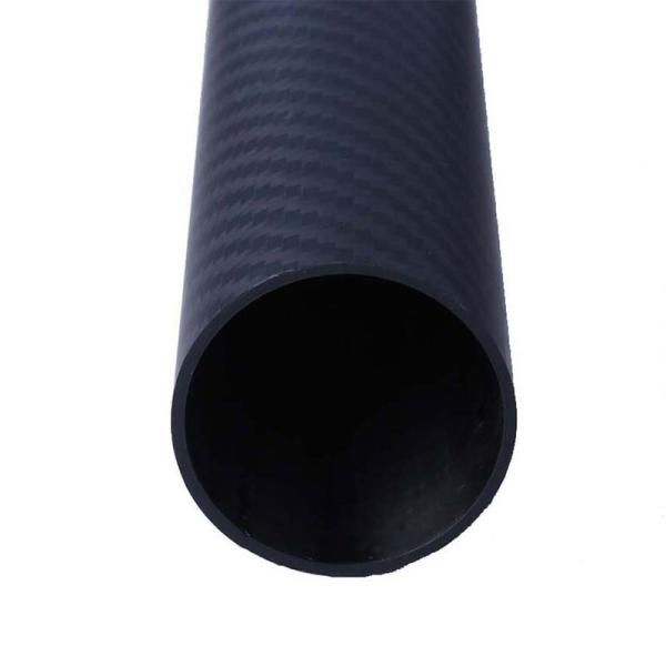 Buy cheap Woven Finish Roll Wrapped Carbon Fiber Tubes High Gloss Epoxy Engineering Grade from wholesalers