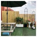 Backyard Decorative Bamboo Fence Tonkin Bamboo 1.5m Outdoor Garden Fence
