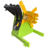Buy cheap Color Steel Metal Sheet 3 Ton Manual Decoiler With Pressure Arm product