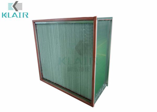 Buy cheap 250℃ High Temperature Hepa Filter For Pharma Industry / Food Processing from wholesalers