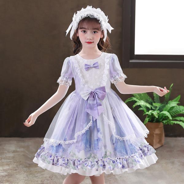 Buy cheap Spring Children's Clothing Girls Lolita Princess Dress Children's Lace Puffy Dresses from wholesalers