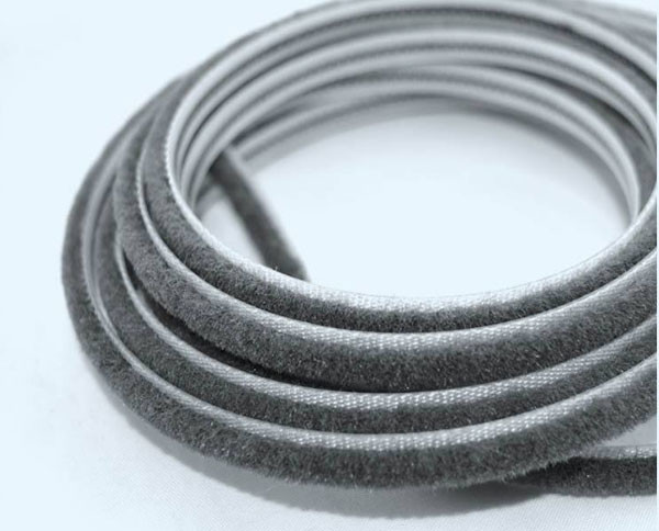 Waterproof Mohair Door Seal , Sliding Window Seal Strip PVC Material