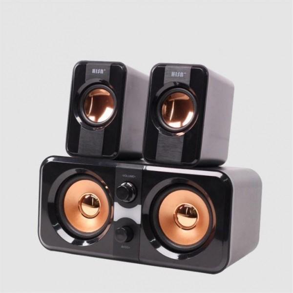 Buy cheap Vintage Wired Surround Sound Subwoofer Hifi 2.1 Speaker System 65dB from wholesalers