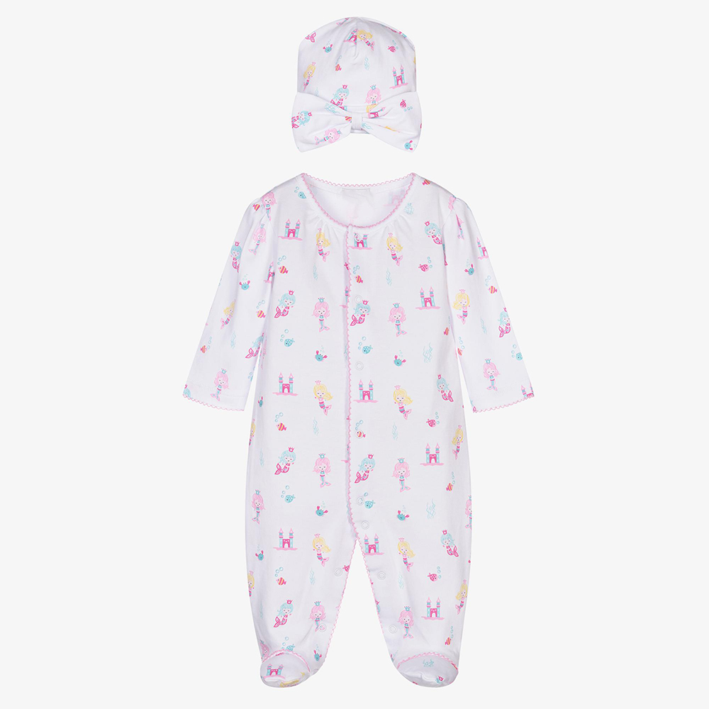 Autumn Newborn Baby Romper with Hat 2pcs Set Long Sleeved Printed Cotton Infant Girl Boy One-piece Jumpsuit
