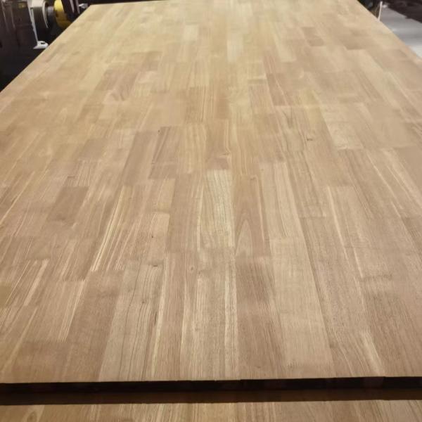 Buy cheap Eco Friendly Glue Used Grade Carbonized Yellow Rubber Finger Joint Hardwood Board from wholesalers