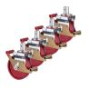 Buy cheap 125mm Scaffolding Caster Wheels , 1320lb Capacity Mobile Scaffold Wheels from wholesalers