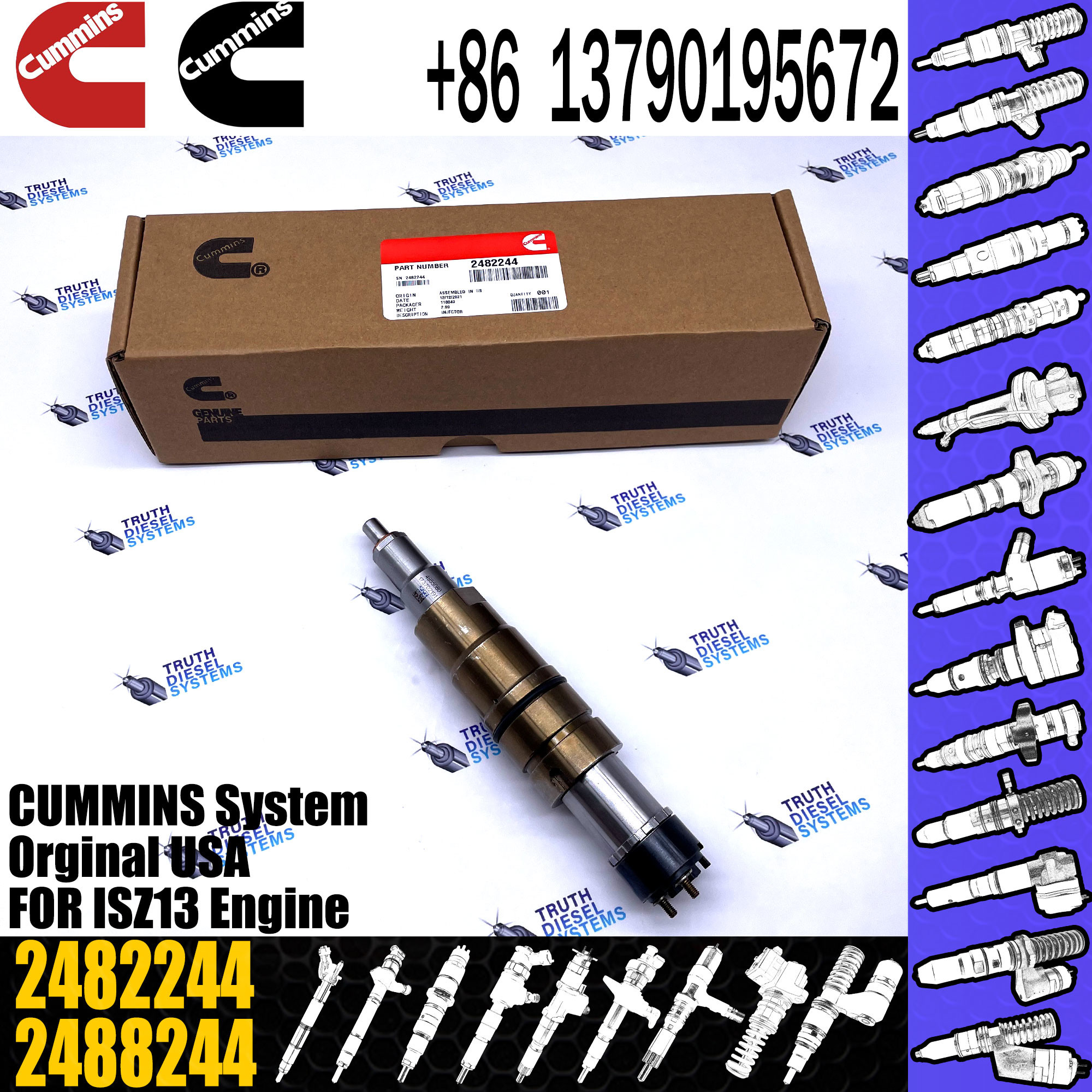 Diesel Common Rail Fuel Injector Nozzle 2419679 2482244