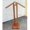 Buy cheap Floor Standing Retail Clothing Racks 4 - Way Oakwood High End Store Fixtures from wholesalers