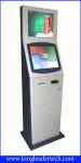 15 Inch Dual Display SAW Touch Screen Kiosk Floor Standing For Court House