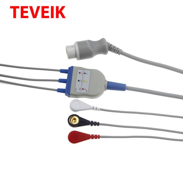 Buy cheap Health Care Mindray AHA 3 Leads Snap Ecg Patient Cable from wholesalers