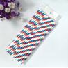 Buy cheap Colorful Striped Paper Drinking Straws for Party Celebration 20cm Length from wholesalers