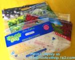 waterproof slider zipper plastic bags zip food packing bag, fresh fruit