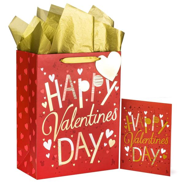 Buy cheap Full Print Competitive Special Valentine's Day Luxury Red Gift Shopping Paper Bags from wholesalers