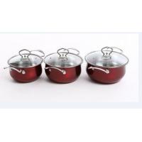 Buy cheap Professional Red Pots And Pans Set , Non Stick Stainless Steel Cookware Set product