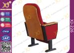 Wooden Back Cold Rolled Steel Feet Auditorium Theatre Seating Chair