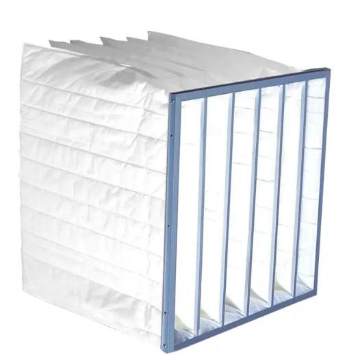 Buy cheap Durable White HVAC F9 Bag Filter Synthetic Fiber Air Filter Acid Resistance from wholesalers