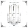 Buy cheap Straight Tube Smoking Water Pipe Double Honeycomb Turbine Perc Thickness 38*5mm from wholesalers