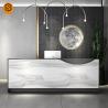 Buy cheap SGS Artificial Repairable Stone Reception Desk Boutique GMC Salon Counter from wholesalers