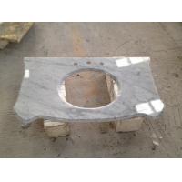 Buy cheap Bianco cararra white Venato marble bathroom vanity tops for hospitality product
