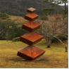 Buy cheap ISO9001 SGS Corten Steel Sculpture Garden Decoration Art Leaf Metal Tree from wholesalers