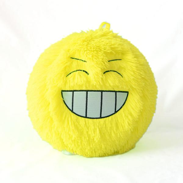Diameter 9'' Small Kids Plush Toy with Inflatable Fabric Furry Fluffy Balls and