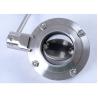 Buy cheap Pneumatic SS Butterfly Valve Pulling Handle Hygienic FPM Dn10 Rjt from wholesalers